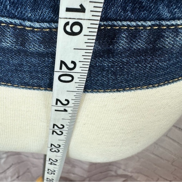 GAP Blue Trucker denim Jean Jacket Contrasting Stitching sz XS icon JKT cotton - Picture 4 of 8